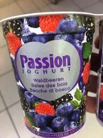 Suhkru kogus sees Passion joghurt baies des bois