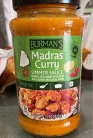 İçindeki şeker miktarı Madras curry