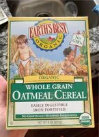 含糖量 Whole Grain Oatmeal Cereal