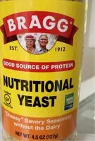 入っている砂糖の量 Bragg Nutritional yeast