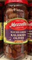 Zuckermenge drin Kalamata olives