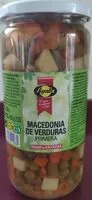 चीनी की मात्रा Macedonia de verduras primera