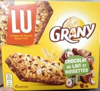 Cantidad de azúcar en Grany chocolat lait et noisettes