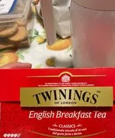 Quantité de sucre dans English breakfast tea