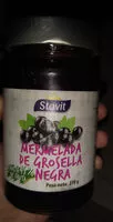 Cantidad de azúcar en mermelada de grosellas negra