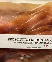 Amount of sugar in Prosciutto crudo