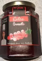 入っている砂糖の量 Gelée de Groseille
