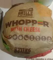 Jumlah gula yang masuk Double Whopper Cheese