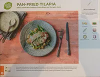 Zuckermenge drin Pan-Fried Tilapia with Crushed New Potatoes, Green Beans and Tarragon Sauce