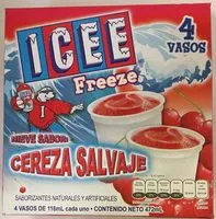 Azúcar y nutrientes en Icee