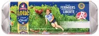 Jumlah gula yang masuk 12 x  Moyens Œufs fermiers de LOUÉ Label Rouge