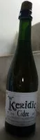 Quantité de sucre dans Cidre Keridic Brut