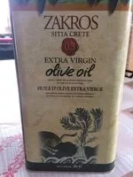 Sucre et nutriments contenus dans Zakros sitia crete