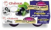 Suhkru kogus sees Yaourt chèvre fermier Myrtille