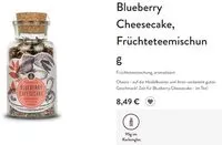 Zuckermenge drin Ankertraut Tee - Blueberry Cheesecake, Früchteteemischung