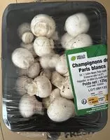 Sokerin määrä sisällä Champignons de Paris blancs