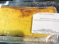Suhkru kogus sees Bande flan au lait entier U 4 parts