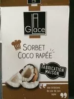 İçindeki şeker miktarı Sorbet coco rapée
