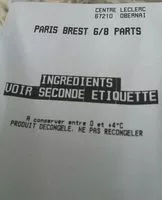 Jumlah gula yang masuk Paris / Brest 6/8 Parts