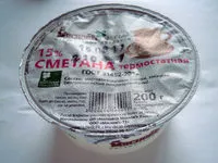 Amount of sugar in Сметана 15 % термостатная