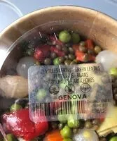 Suhkru kogus sees Salade lentilles petits pois artichauts