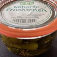 İçindeki şeker miktarı Scharfe Früchtchen (Gurken)