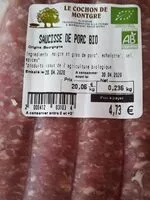 Sucre et nutriments contenus dans Le cochon de montgre