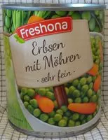 Suhkru kogus sees Erbsen & Möhren