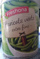 Jumlah gula yang masuk Haricots verts extra fins
