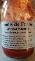 Sucre et nutriments contenus dans Atelier des gouts sucres