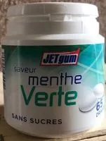 Jumlah gula yang masuk Chewing-gum saveur menthe verte