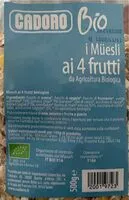 Quantité de sucre dans Muesli ai 4 frutti