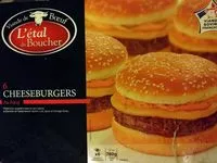 İçindeki şeker miktarı Cheeseburgers au bœuf