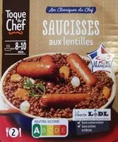 Suhkru kogus sees Saucisses aux lentilles