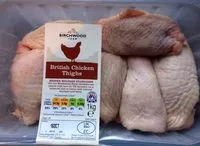 Amount of sugar in British chicken thighs