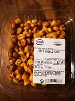 Suhkru kogus sees Mais grillé salé
