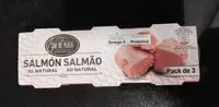चीनी की मात्रा Salmón Al Natural