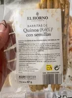 入っている砂糖の量 barritas de quinoa con semillas