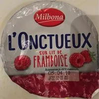Quantité de sucre dans L'onctueux et lit de framboise
