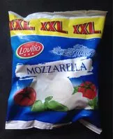 Suhkru kogus sees Mozzarella XXL