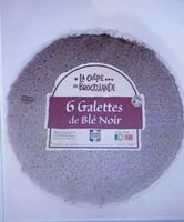 Quantité de sucre dans 6 galettes de blé noir