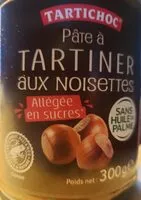 Quantité de sucre dans Pâte à tartiner