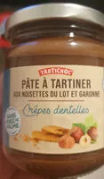 Quantité de sucre dans Pate a tartiner