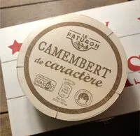 入っている砂糖の量 Camembert de caractère