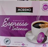 Sokerin määrä sisällä Capsules expresso intense