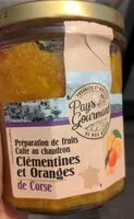 Suhkru kogus sees Préparation de fruits clémentines et oranges de Corse