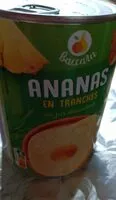 Jumlah gula yang masuk Ananas en tranches au jus d’ananas