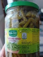 Amount of sugar in Haricots verts Extra fin