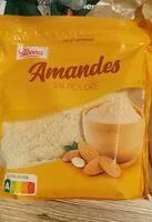 入っている砂糖の量 Poudre d'amandes