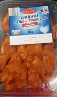 चीनी की मात्रा Émincés de filet de poulet marinés